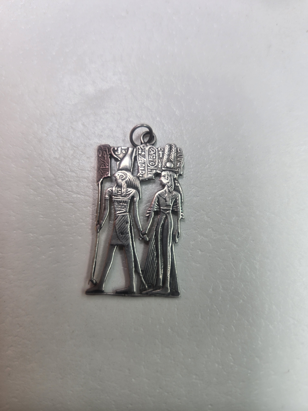 sterling silver pendants depicting ancient Egyptian figures